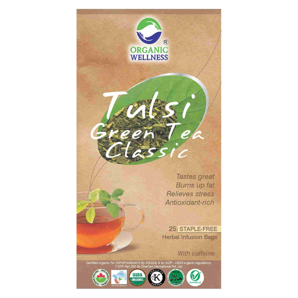 Organic Wellness Ow'real Tulsi Green Tea Classic Teabags - Distacart
