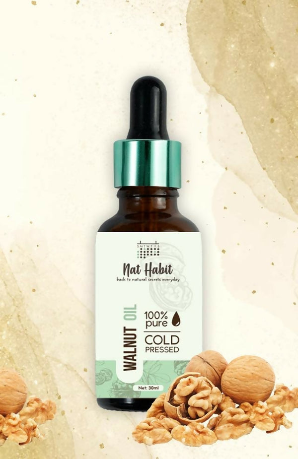 Nat Habit 100% Pure Cold Pressed Walnut (Akhrot) Oil - Distacart