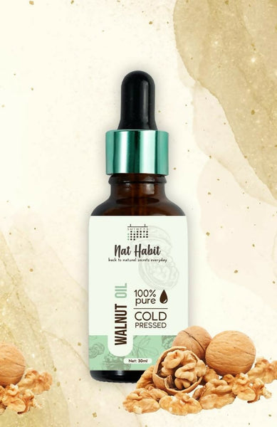 Nat Habit 100% Pure Cold Pressed Walnut (Akhrot) Oil - Distacart