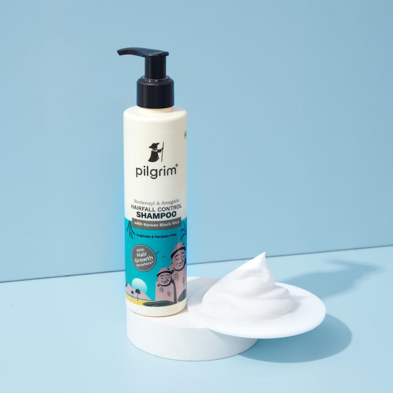 Pilgrim Redensyl & Anagain Hairfall Control Shampoo with Korean Black Rice - Distacart
