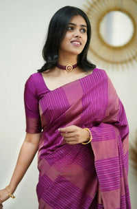 Thumbnail for Partywear Designer Pink Banarasi Silk Fancy Saree - Starwalk - Distacart
