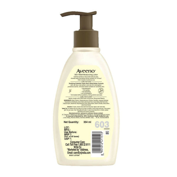 Aveeno Skin Relief Moisturizing Lotion For Sensitive Skin - Distacart