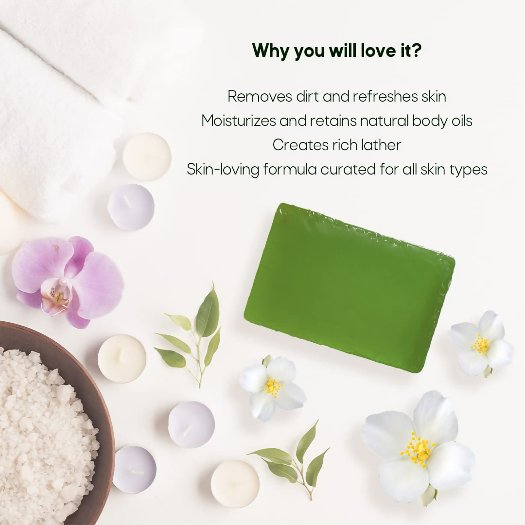 LA Organo Handmade Jasmine Bathing Soap - Distacart