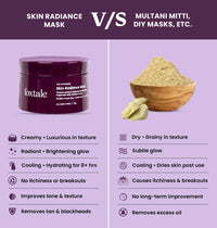 Thumbnail for Foxtale De-Tan Face Mask For Glowing Skin - Clay Mask with Lactic Acid For Tan Removal, Reduction in Blackheads, Instant Brightening
