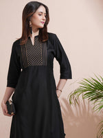 Thumbnail for Vishudh Women Embroidered Kurta - Distacart