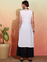 Thumbnail for Ode by House of Pataudi Embroidered Straight Kurta - Distacart