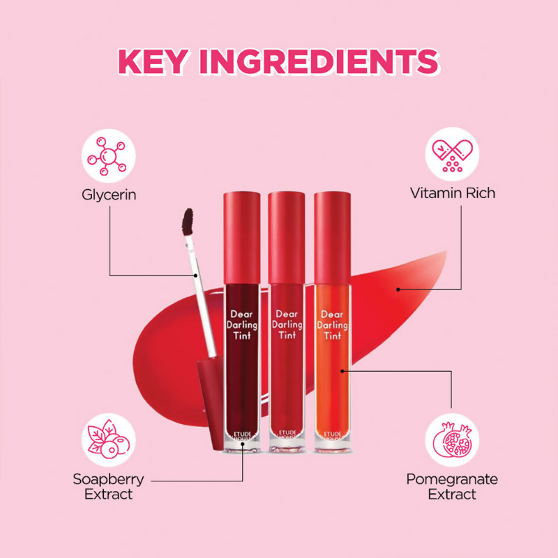Etude House Dear Darling Water Gel Lip And Cheek Tint Lipstick - Pk002 - Distacart