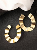 Thumbnail for NVR Women Gold-Plated Contemporary Drop Earrings - Distacart