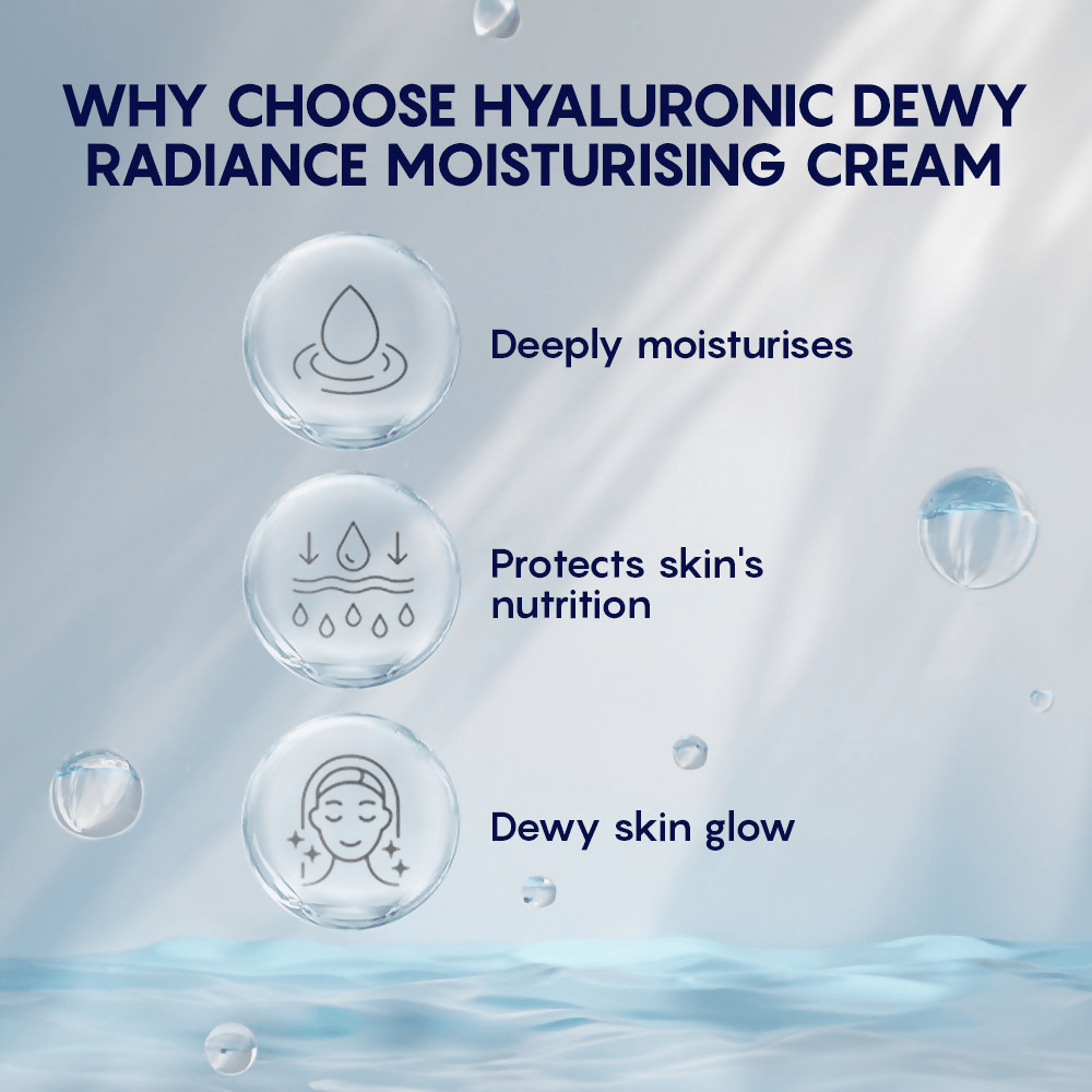 AHC Hyaluronic Dewy Radiance Face Moisturizer Cream - Korean skincare