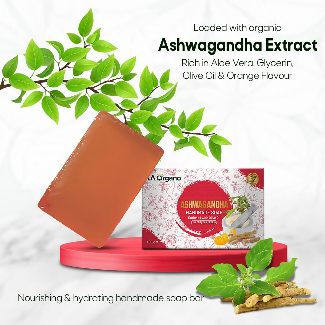 LA Organo Ashwgandha Handmade Natural Bath Soap - Distacart