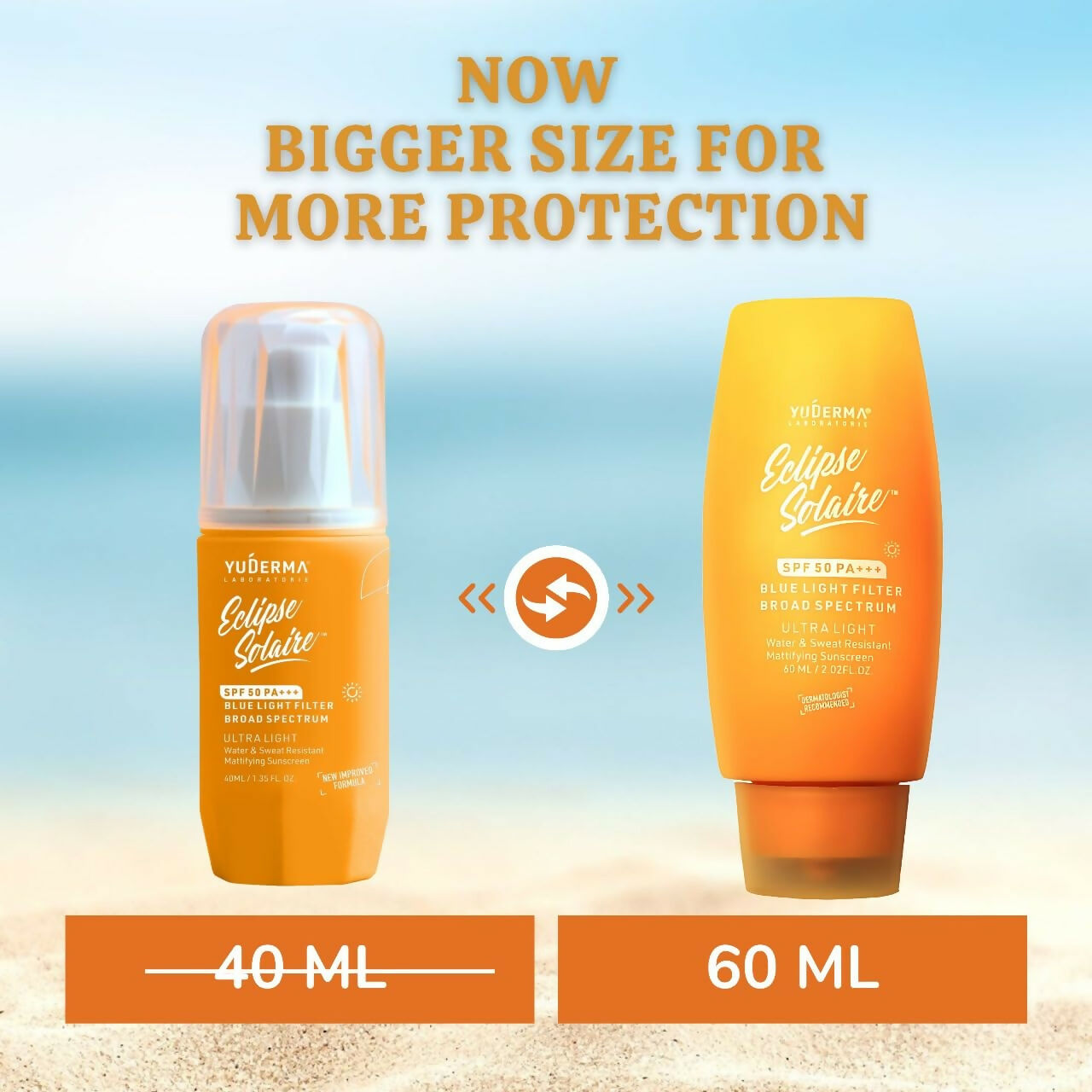 Yuderma Eclipse Solaire Mattifying Sunscreen For Normal Skin Type SPF 50 PA+++