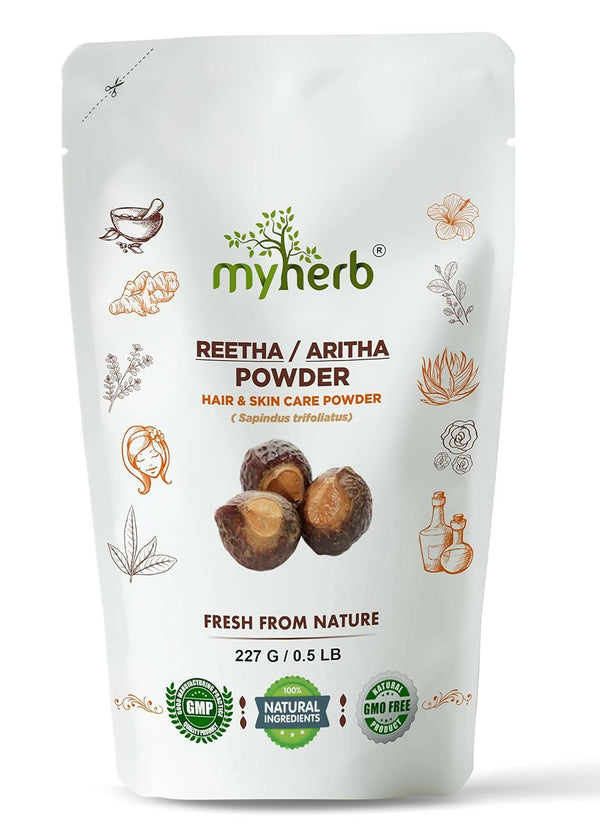 Myherb Natural Pure Organic Double Filtered Aritha/Reetha Powder - Distacart