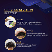 Thumbnail for Parachute Advansed Men Hair Cream, Anti-Dandruff, With Lemon & Neem - Distacart