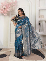 Thumbnail for Astita Lichi Silk Light Pink Saree