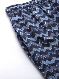 Thumbnail for Anubhutee Blue Pure Cotton Printed Night suit - Distacart