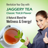 Thumbnail for Naivedyam Classic Tulsi Flavour Jaggery Tea - Distacart