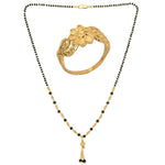 Thumbnail for AanyaCentric Gold-plated Mangalsutra & Ring Set - Distacart