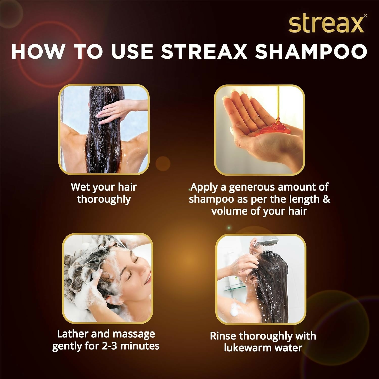 Streax Glossy Serum Shine Shampoo with Silicon Actives For Frizzy and Dry Hair - Distacart