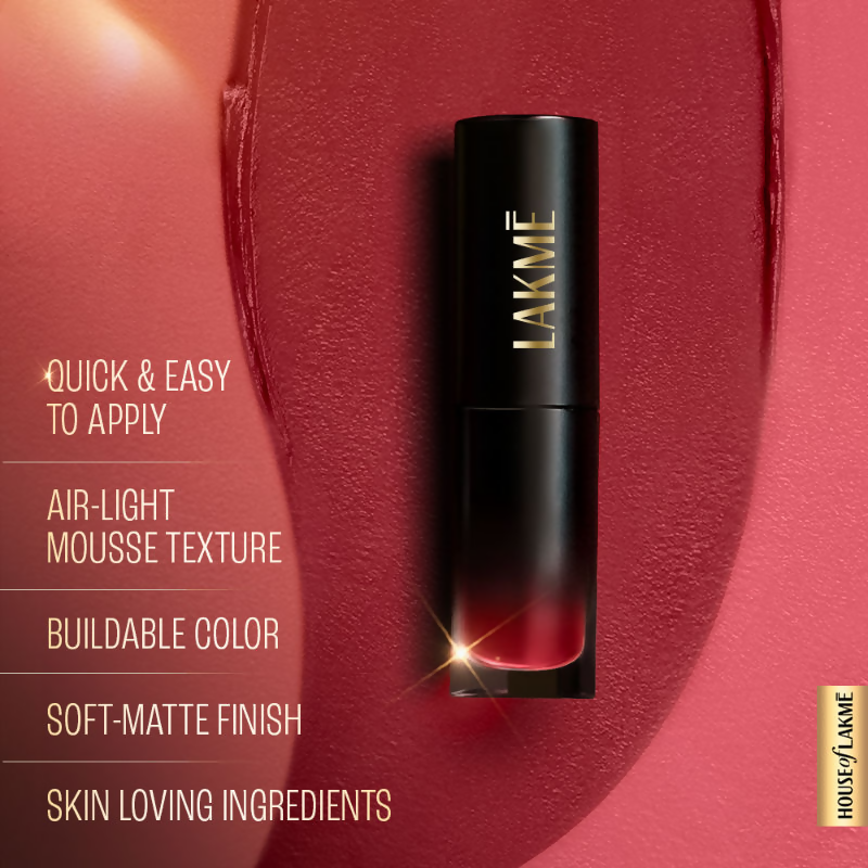 Lakme Xtraordin-Airy One-And-Done Lip, Eye & Cheek Tint - Crimson Kiss - Distacart