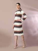 Thumbnail for Myshka Women's Multi Printed Knee Length Party Embellished Skirts - Distacart