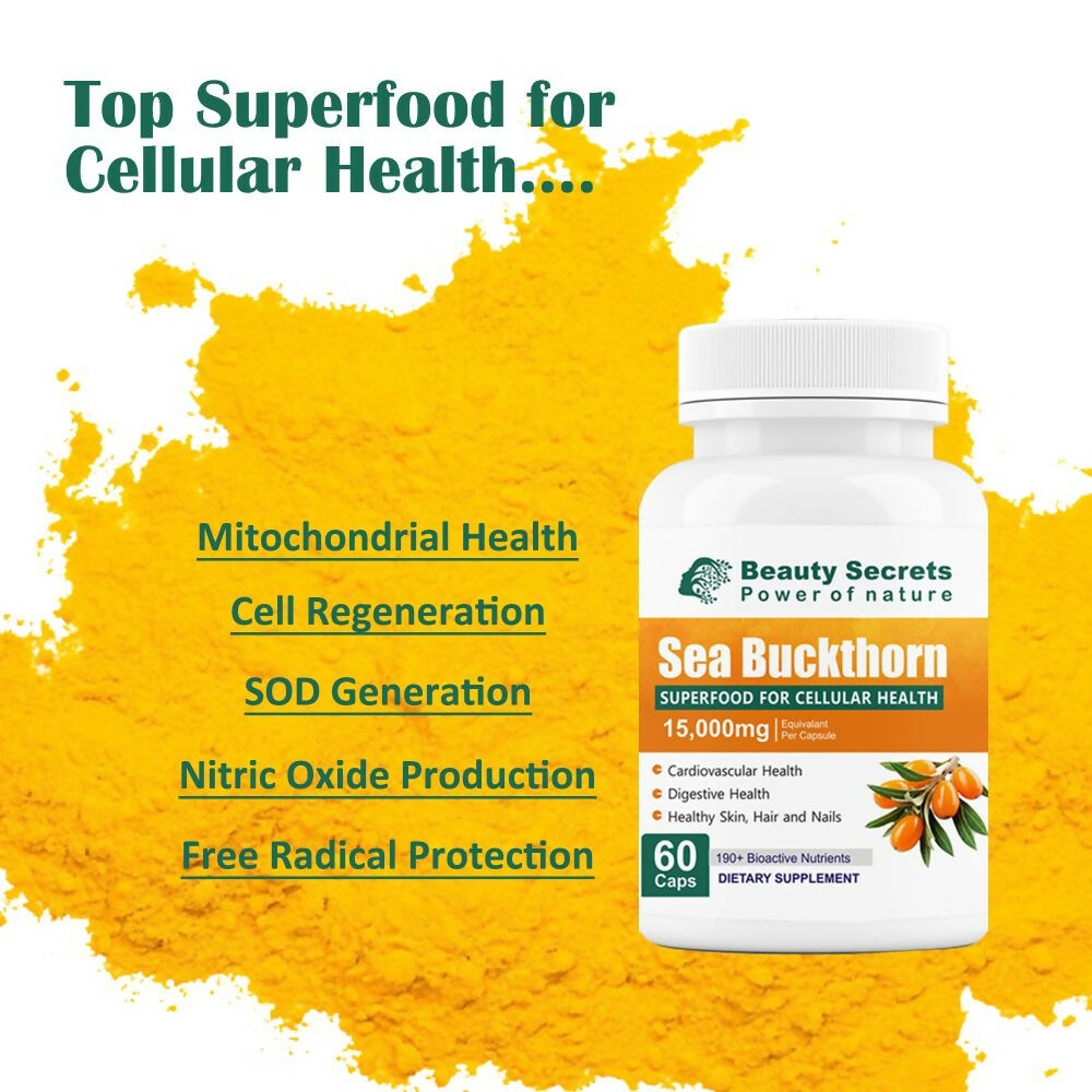 Beauty Secrets Himalayan Sea Buckthorn Capsules - Distacart