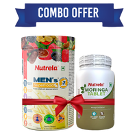 Thumbnail for Patanjali Nutrela Men's Superfood + Moringa Tablets Combo