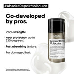 Thumbnail for L'Oreal Paris Absolut Repair Molecular Deep Repairing Leave-In Cream For Damaged Hair - Distacart
