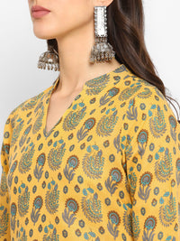 Thumbnail for Women Cotton Printed Kurta Pant Set - Rasiya