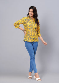 Thumbnail for Women Elegant Printed Cotton Top - Rasiya