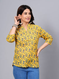 Thumbnail for Women Elegant Printed Cotton Top - Rasiya