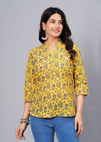 Thumbnail for Women Elegant Printed Cotton Top - Rasiya