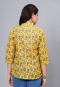 Thumbnail for Women Elegant Printed Cotton Top - Rasiya