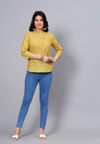 Thumbnail for Women Elegant Printed Cotton Top - Rasiya