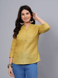 Thumbnail for Women Elegant Printed Cotton Top - Rasiya