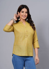 Thumbnail for Women Elegant Printed Cotton Top - Rasiya