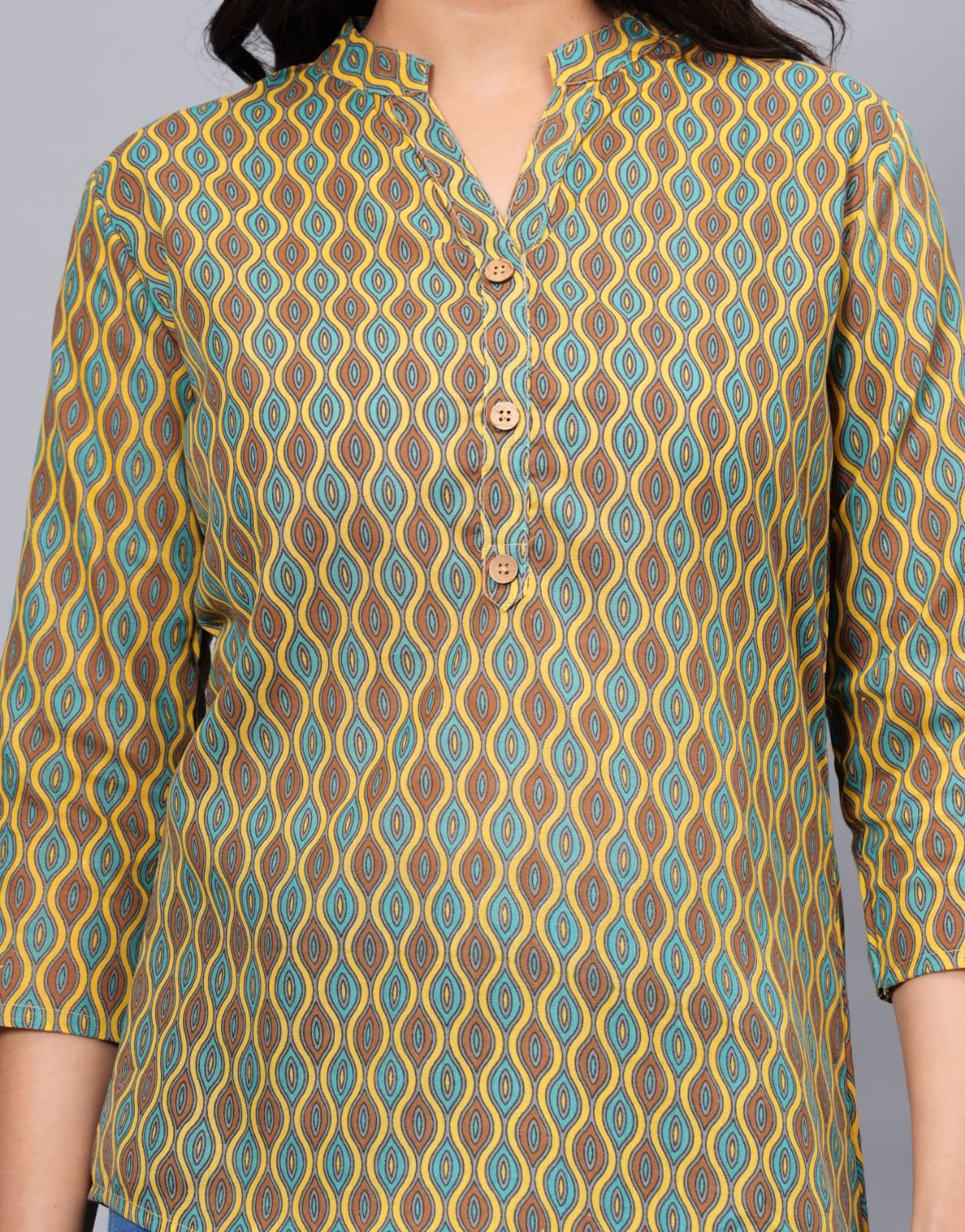 Women Elegant Printed Cotton Top - Rasiya
