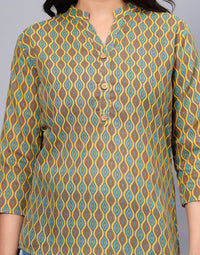 Thumbnail for Women Elegant Printed Cotton Top - Rasiya