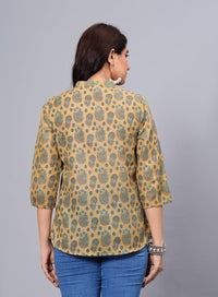 Thumbnail for Women Elegant Printed Cotton Top - Rasiya