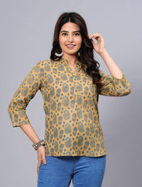 Thumbnail for Women Elegant Printed Cotton Top - Rasiya