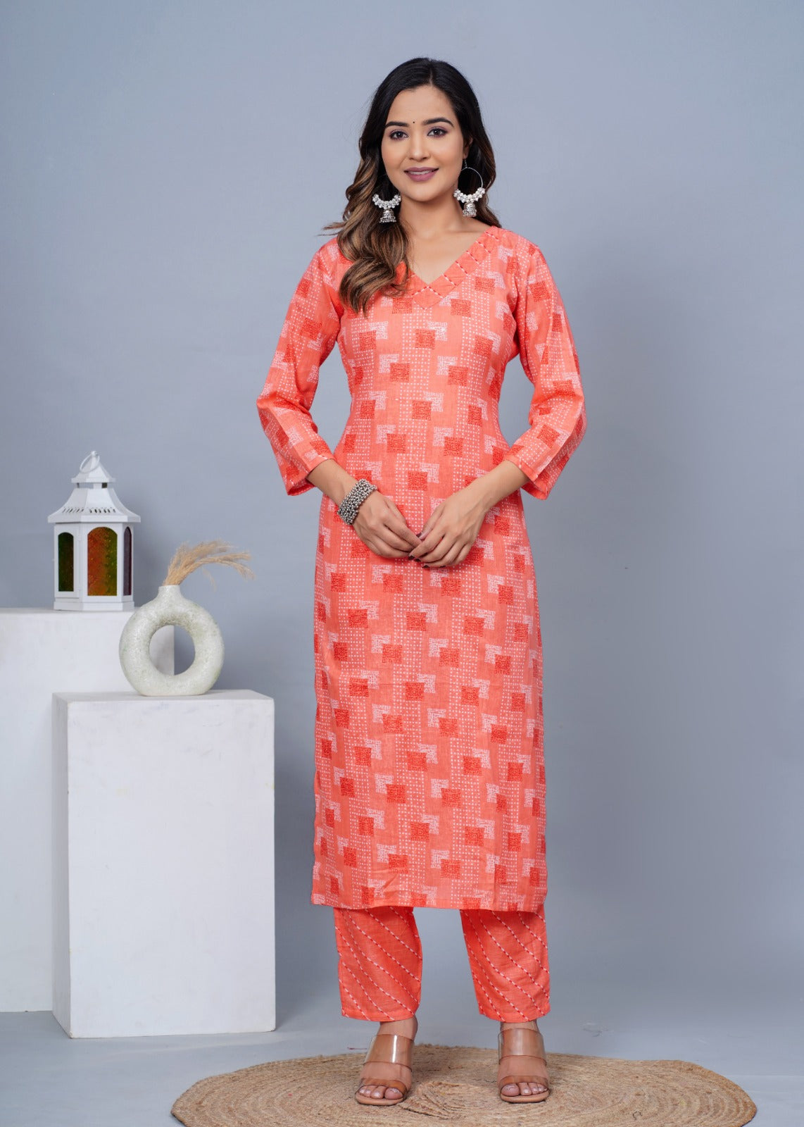 Women Stylish Cotton Kurta with Pant and Dupatta Set - Rasiya