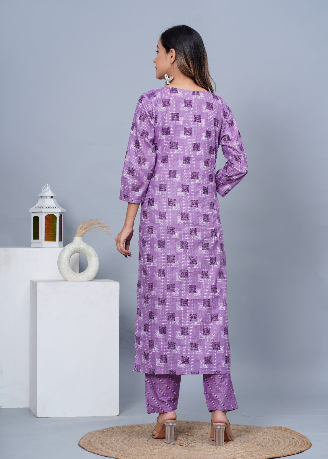 Women Stylish Cotton Kurta with Pant and Dupatta Set - Rasiya