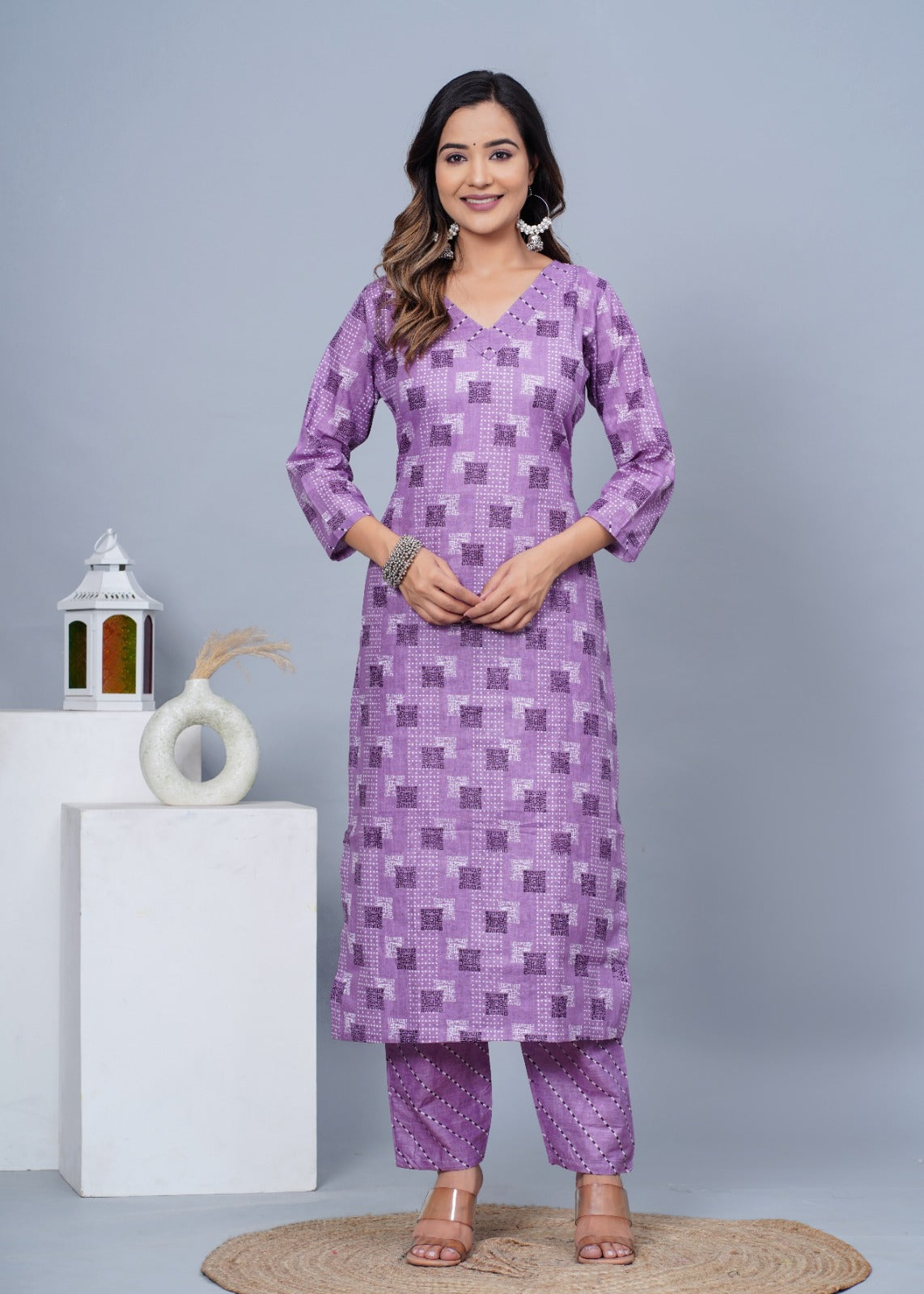 Women Stylish Cotton Kurta with Pant and Dupatta Set - Rasiya