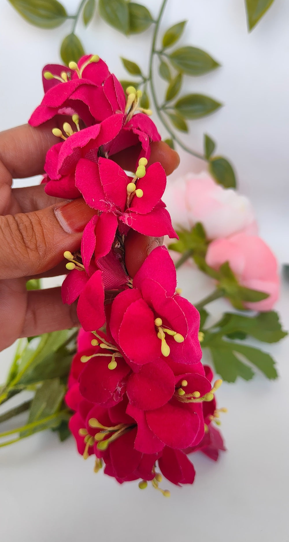 Pink Flower Hair Accessories - Distacart