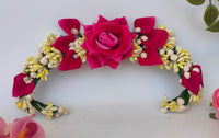 Thumbnail for Pink Rose Flower Hair Gajra - Distacart