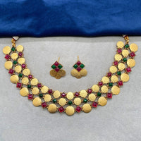 Thumbnail for Gold Antique Choker Necklace Set By House of Ree