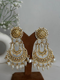 Thumbnail for Golden Chandbali Earrings By House of Ree