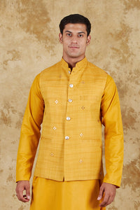 Thumbnail for Bluesaanchi Men's Yellow Waistcoat