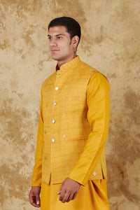 Thumbnail for Bluesaanchi Men's Yellow Waistcoat