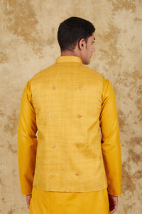 Thumbnail for Bluesaanchi Men's Yellow Waistcoat