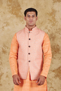 Thumbnail for Bluesaanchi Men's Atomic Tangerine Waistcoat